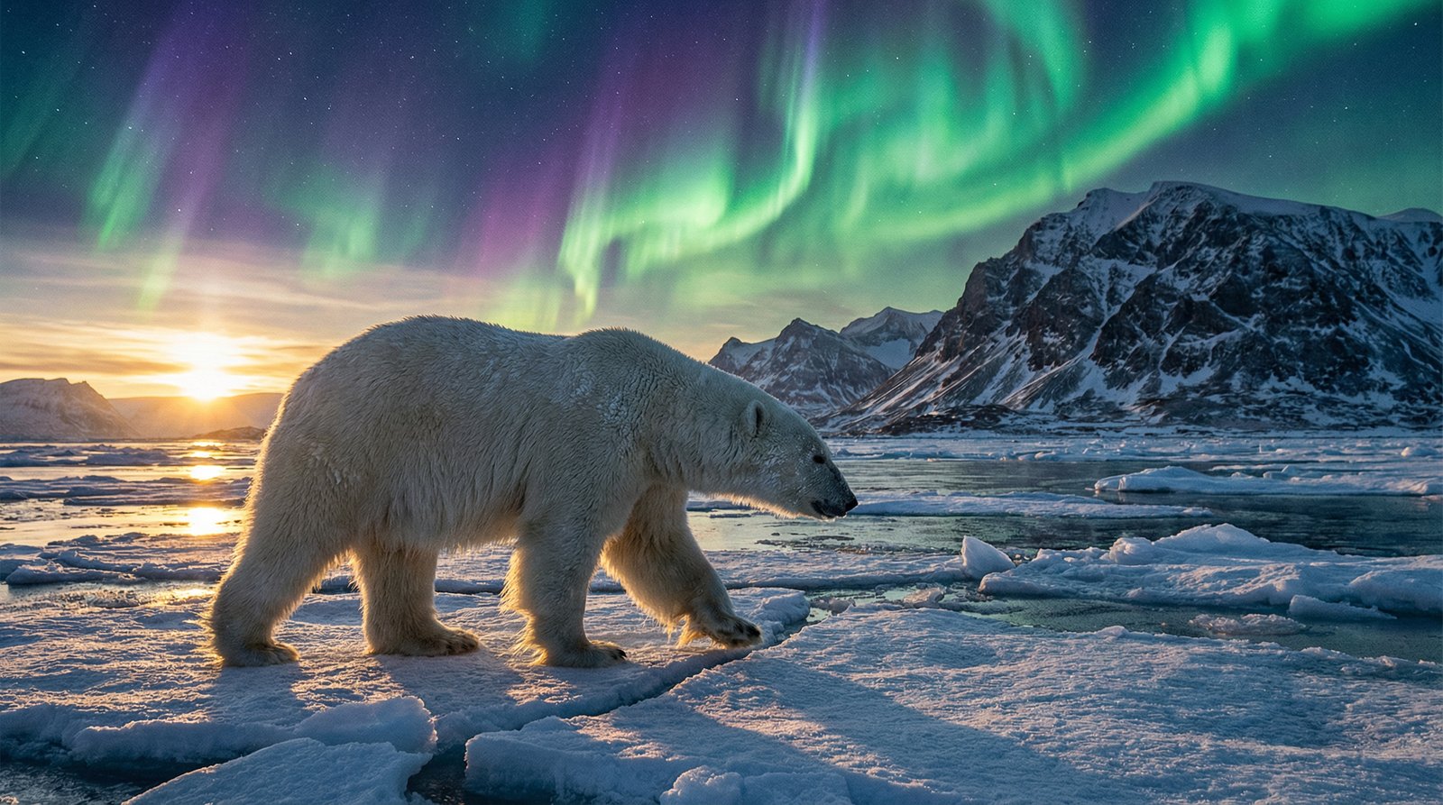 高清视频北极熊视频